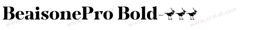 BeaisonePro Bold字体转换
